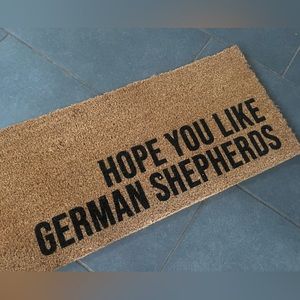 German Shepherd funny door mat